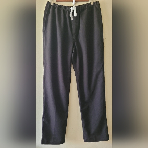 Figs Black Straight Leg High Waisted Livingston Basic Medical Scrub Pants Medium - Picture 2 of 9